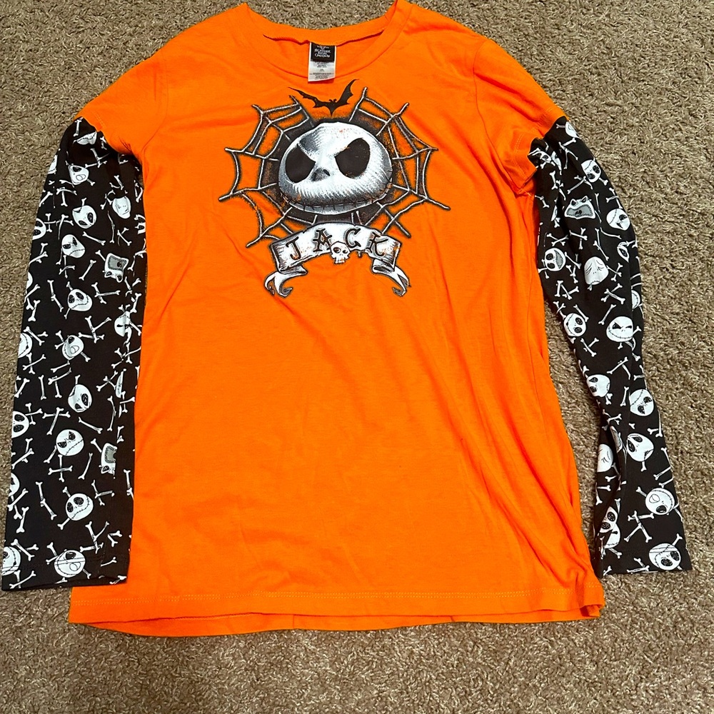 Nightmare Before Christmas Jack skellington Disney Halloween twofer shirt